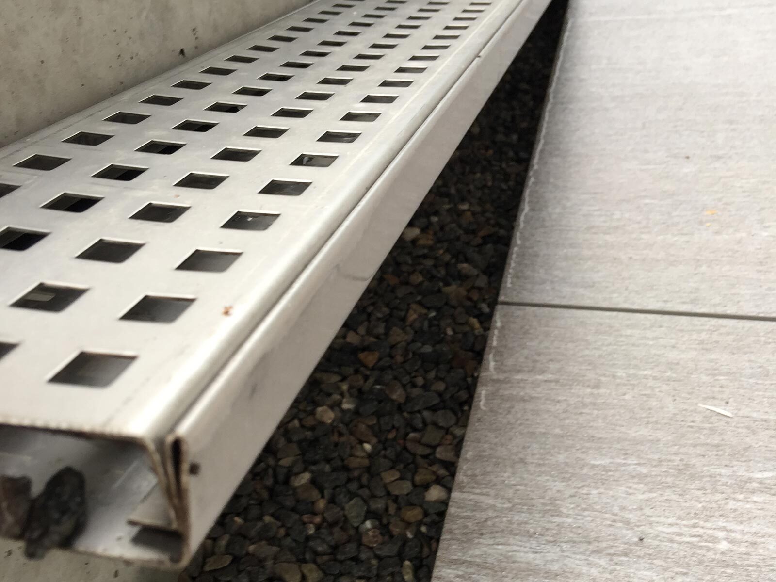 Verlegung im Splittbett