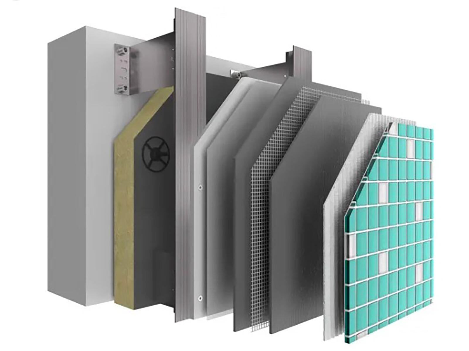 Hinterlüftete Fassade mit Putzträgerplatten